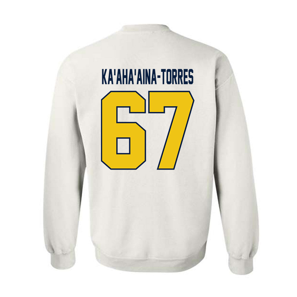 Michigan - NCAA Football : Houston Ka'aha'aina-Torres - Classic Shersey Crewneck Sweatshirt-2