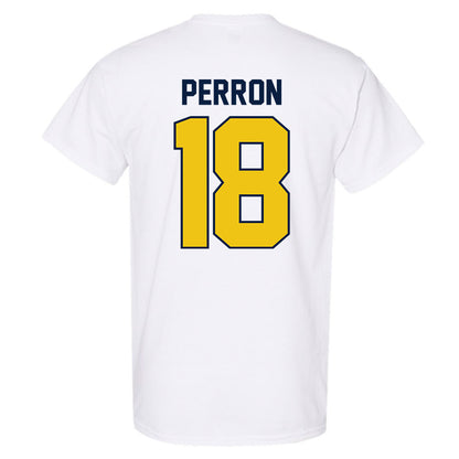 Michigan - NCAA Men's Ice Hockey : Jayden Perron - Classic Shersey T-Shirt-1