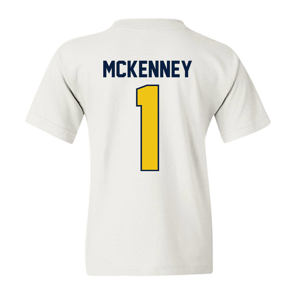 Michigan - NCAA Men's Basketball : Trey McKenney - Classic Shersey Youth T-Shirt-2