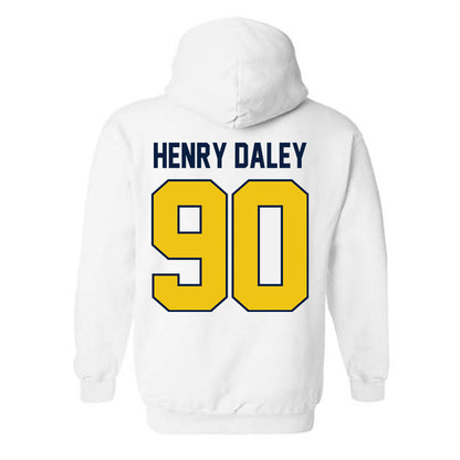 Michigan - NCAA Football : John Henry Daley - Classic Shersey Hooded Sweatshirt-2