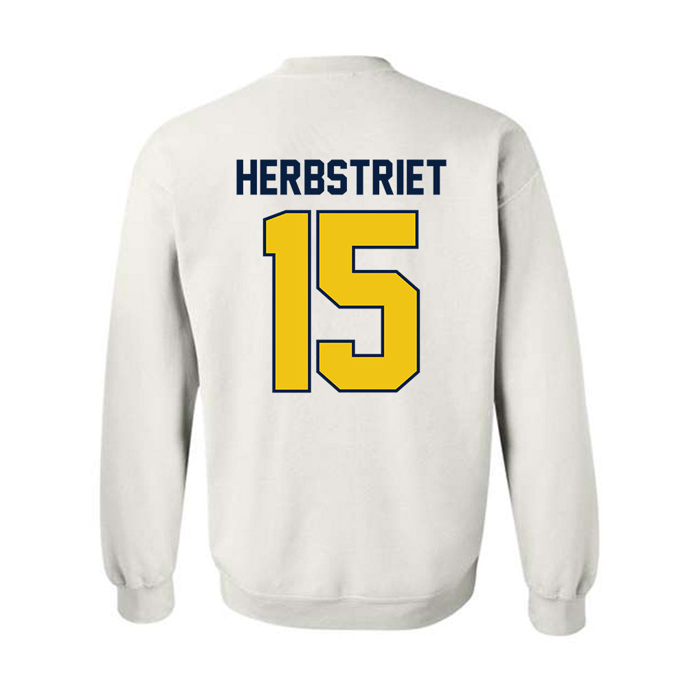 Michigan - NCAA Football : Chase Herbstriet - Classic Shersey Crewneck Sweatshirt-2