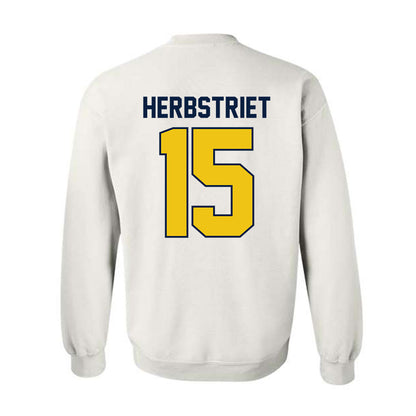 Michigan - NCAA Football : Chase Herbstriet - Classic Shersey Crewneck Sweatshirt-2