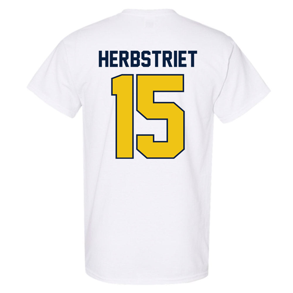 Michigan - NCAA Football : Chase Herbstriet - Classic Shersey T-Shirt-2
