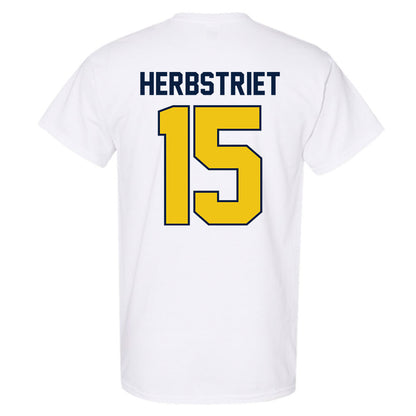Michigan - NCAA Football : Chase Herbstriet - Classic Shersey T-Shirt-2