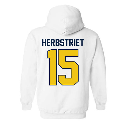 Michigan - NCAA Football : Chase Herbstriet - Classic Shersey Hooded Sweatshirt-2