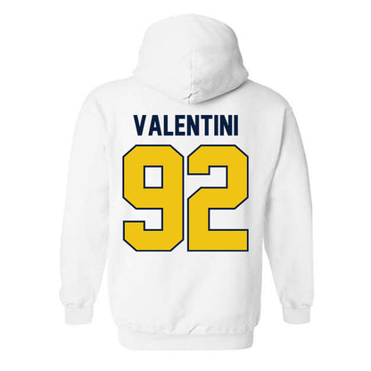 Michigan - NCAA Men's Ice Hockey : Adam Valentini - Classic Shersey Hooded Sweatshirt-1