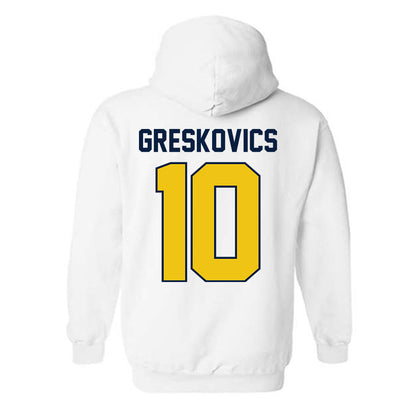 Michigan - NCAA Women's Volleyball : Carly Greskovics - Classic Shersey Hooded Sweatshirt-1