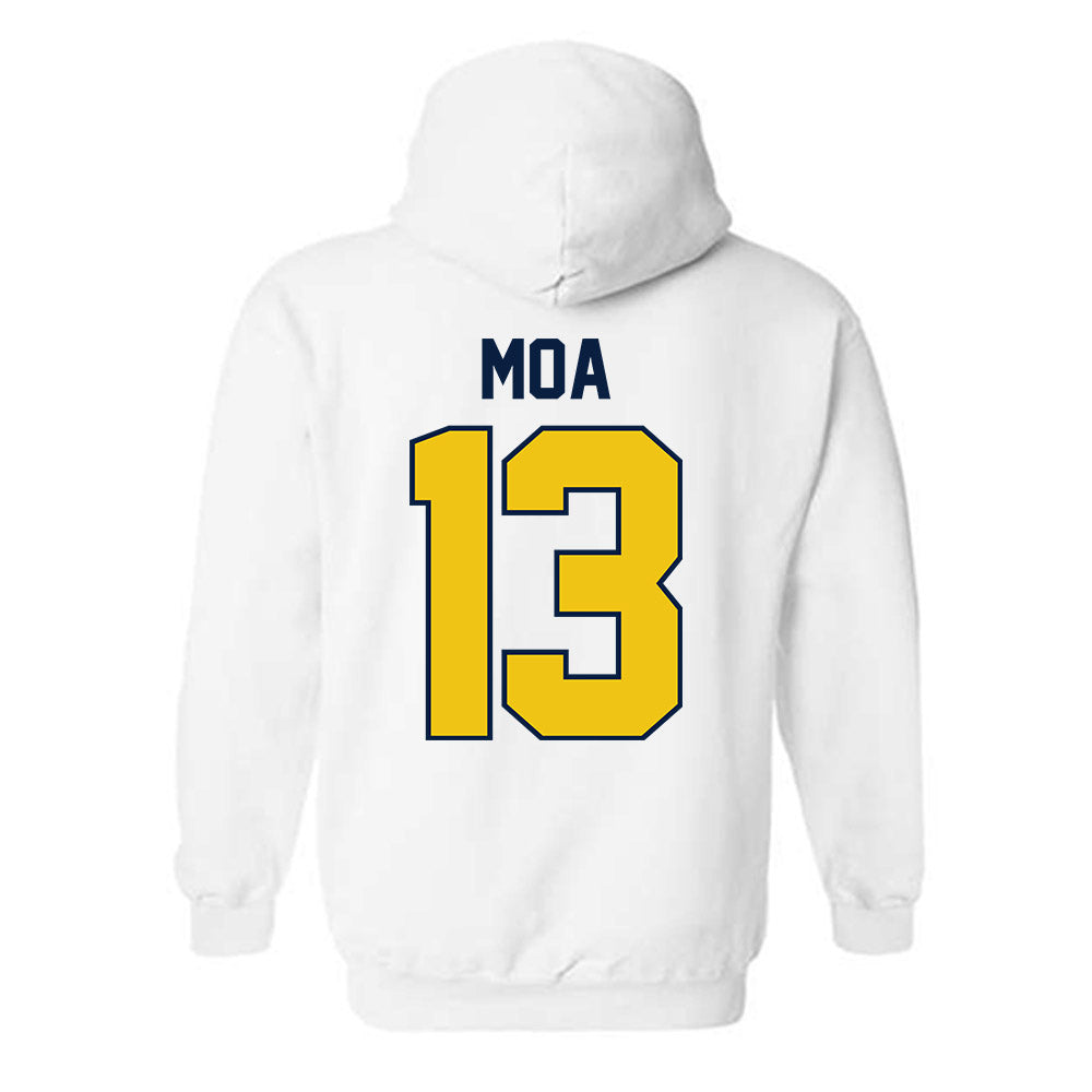 Michigan - NCAA Football : Aisea Moa - Classic Shersey Hooded Sweatshirt-2