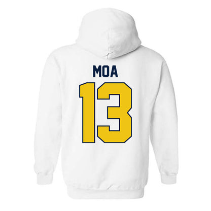 Michigan - NCAA Football : Aisea Moa - Classic Shersey Hooded Sweatshirt-2