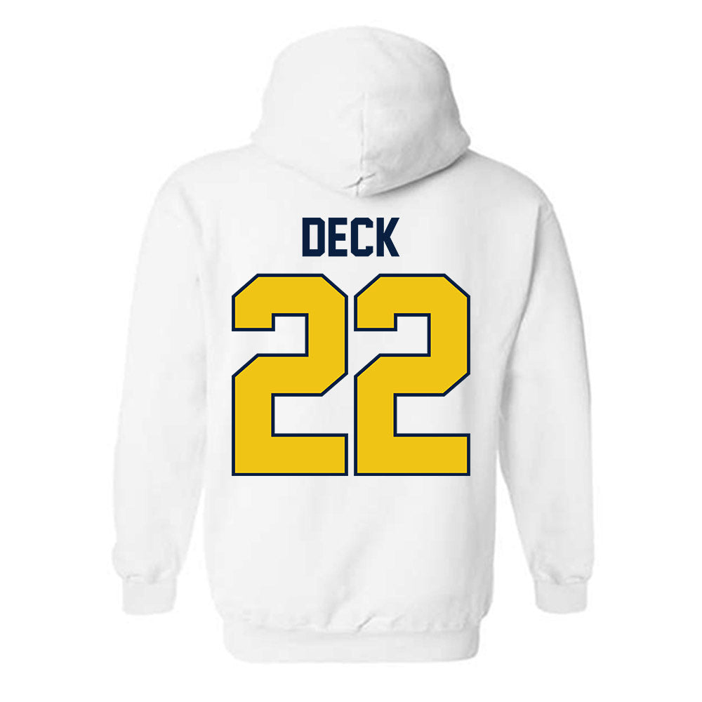 Michigan - NCAA Football : Jordan Deck - Classic Shersey Hooded Sweatshirt-2