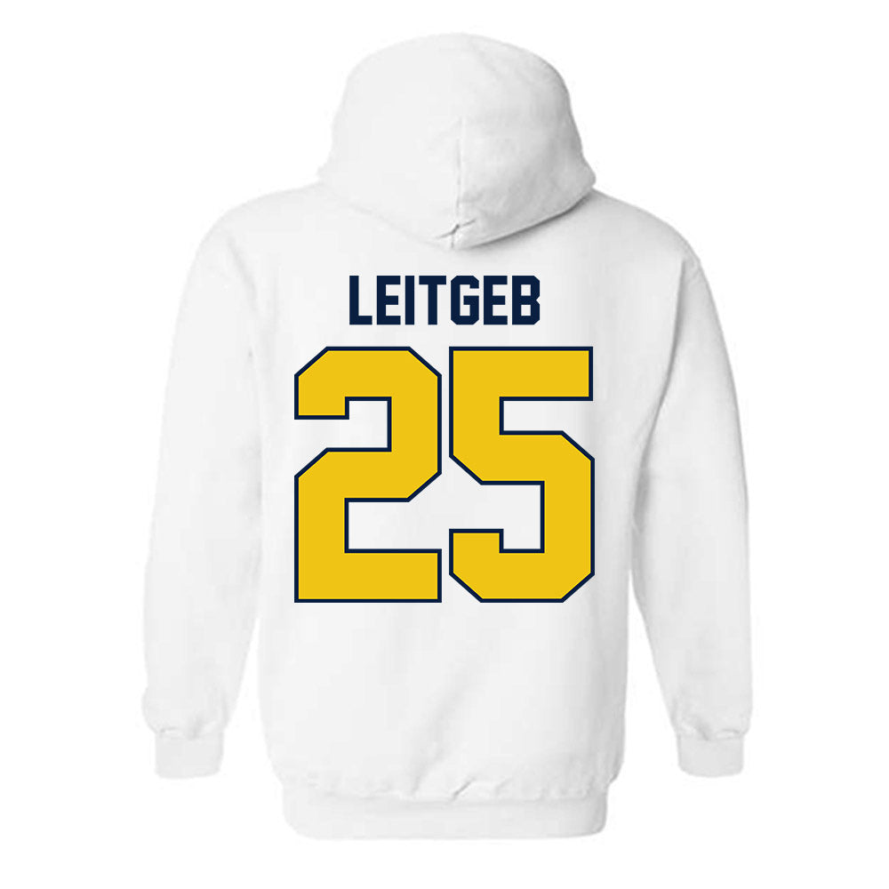 Michigan - NCAA Baseball : Brock leitgeb - Classic Shersey Hooded Sweatshirt-1