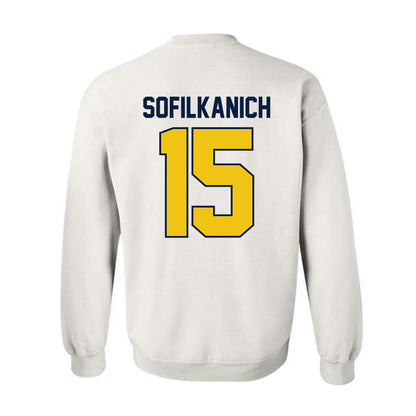 Michigan - NCAA Women's Basketball : Ashley Sofilkanich - Classic Shersey Crewneck Sweatshirt-1