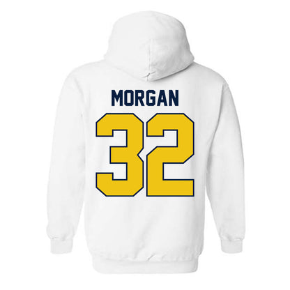 Michigan - NCAA Men's Lacrosse : John Morgan - Classic Shersey Hooded Sweatshirt-2