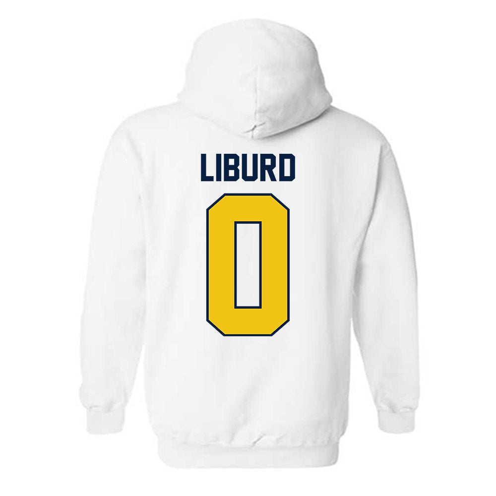 Michigan - NCAA Men's Basketball : Ricky Liburd - Classic Shersey Hooded Sweatshirt-2