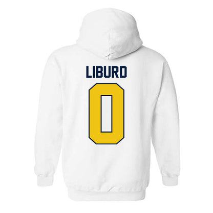 Michigan - NCAA Men's Basketball : Ricky Liburd - Classic Shersey Hooded Sweatshirt-2