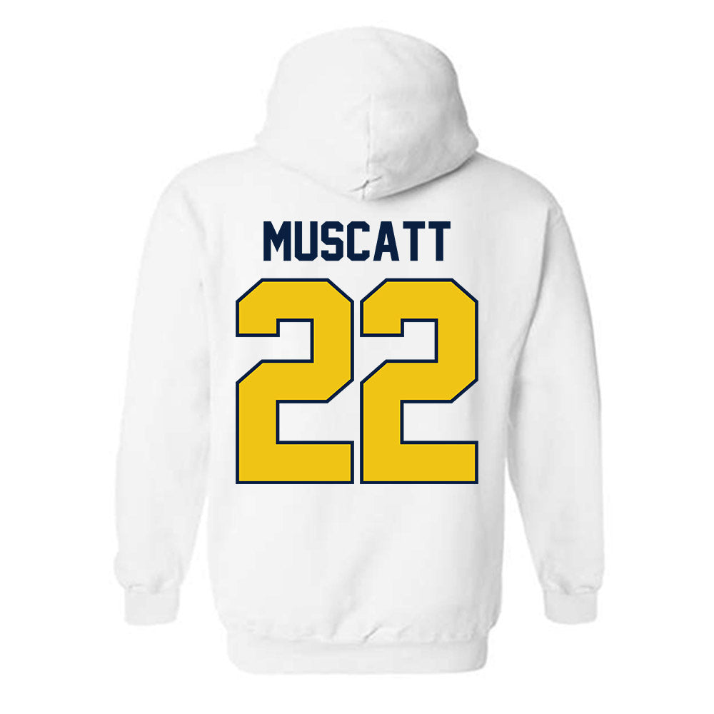 Michigan - NCAA Men's Ice Hockey : Kason Muscatt - Classic Shersey Hooded Sweatshirt-1