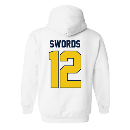 Michigan - NCAA Women's Basketball : Syla Swords - Classic Shersey Hooded Sweatshirt-1
