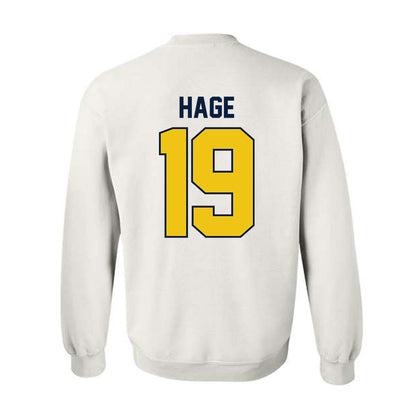 Michigan - NCAA Men's Ice Hockey : Michael Hage - Classic Shersey Crewneck Sweatshirt-1