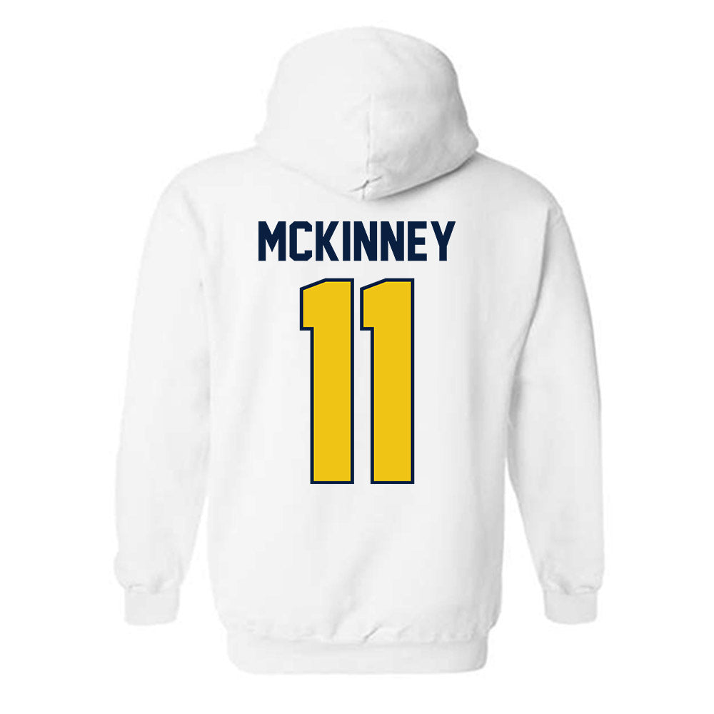 Michigan - NCAA Men's Ice Hockey : Cole McKinney - Classic Shersey Hooded Sweatshirt-1