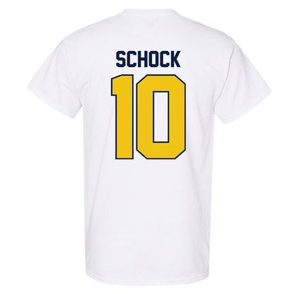 Michigan - NCAA Men's Ice Hockey : Drew Schock - Classic Shersey T-Shirt-1