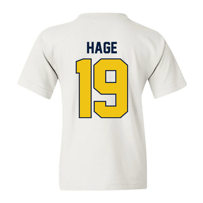 Michigan - NCAA Men's Ice Hockey : Michael Hage - Classic Shersey Youth T-Shirt-1