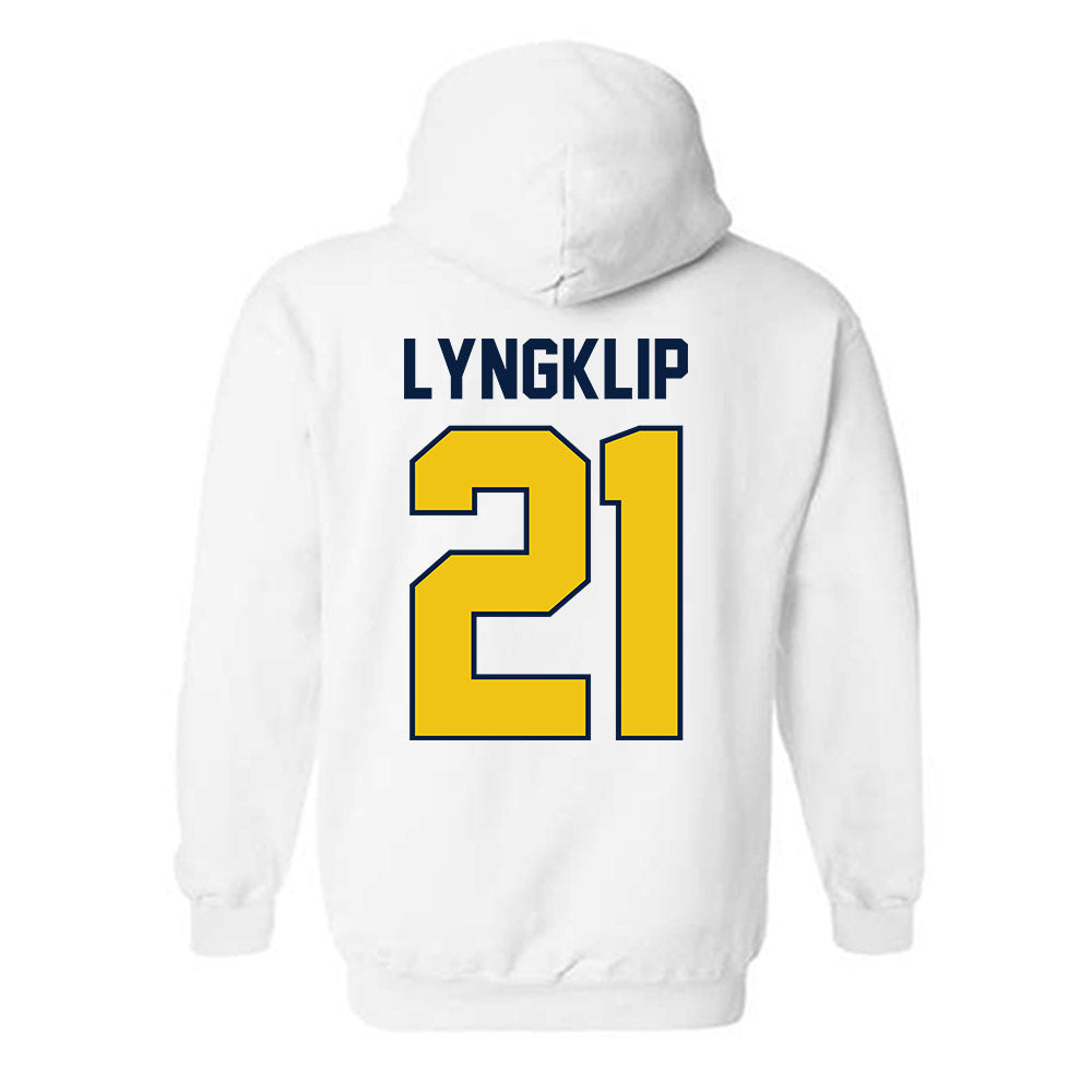 Michigan - NCAA Men's Lacrosse : Ryan Lyngklip - Classic Shersey Hooded Sweatshirt-2