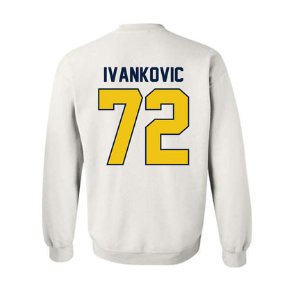 Michigan - NCAA Men's Ice Hockey : Jack Ivankovic - Classic Shersey Crewneck Sweatshirt-1
