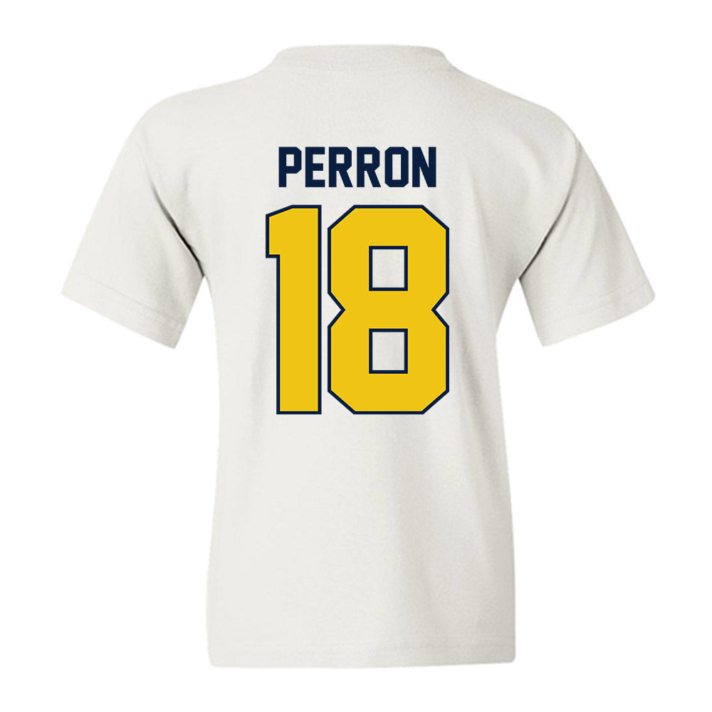 Michigan - NCAA Men's Ice Hockey : Jayden Perron - Classic Shersey Youth T-Shirt-1