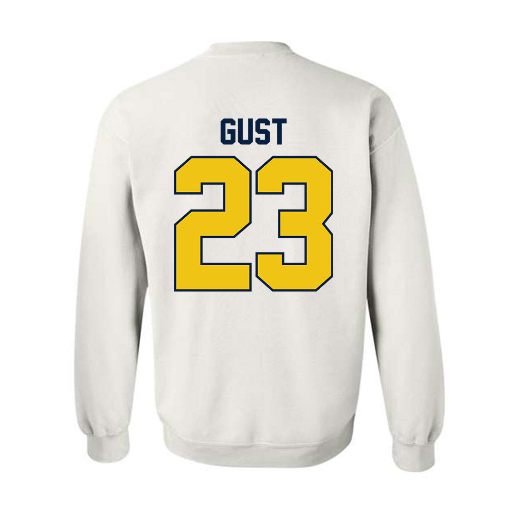 Michigan - NCAA Men's Ice Hockey : Miles Gust - Classic Shersey Crewneck Sweatshirt-1