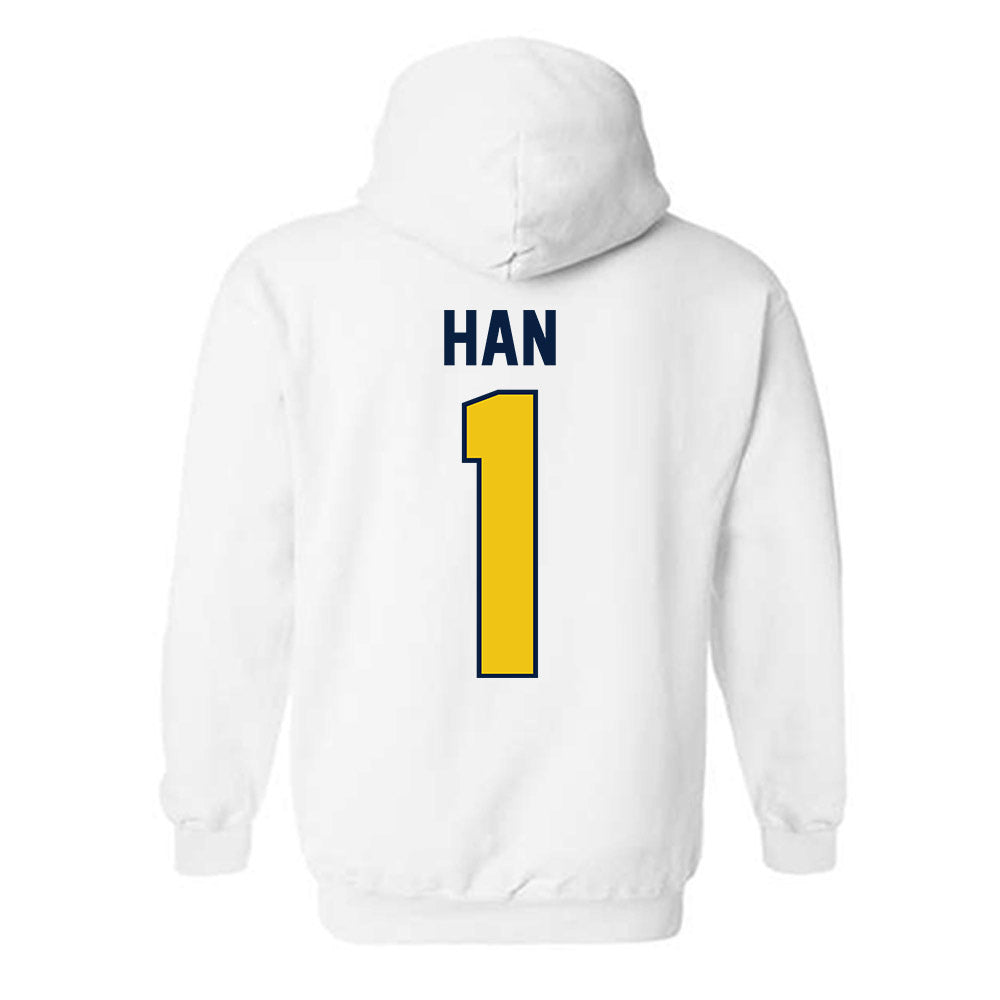 Michigan - NCAA Men's Lacrosse : Matt Han - Classic Shersey Hooded Sweatshirt-2