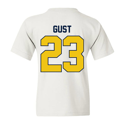 Michigan - NCAA Men's Ice Hockey : Miles Gust - Classic Shersey Youth T-Shirt-1