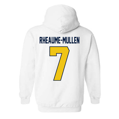 Michigan - NCAA Men's Ice Hockey : Dakoda Rheaume-Mullen - Classic Shersey Hooded Sweatshirt-1