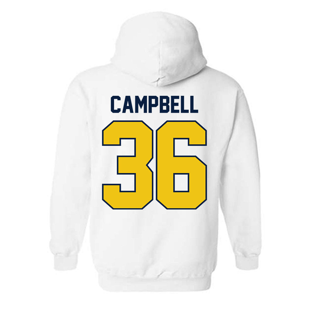Michigan - NCAA Baseball : Josh Campbell - Classic Shersey Hooded Sweatshirt-2