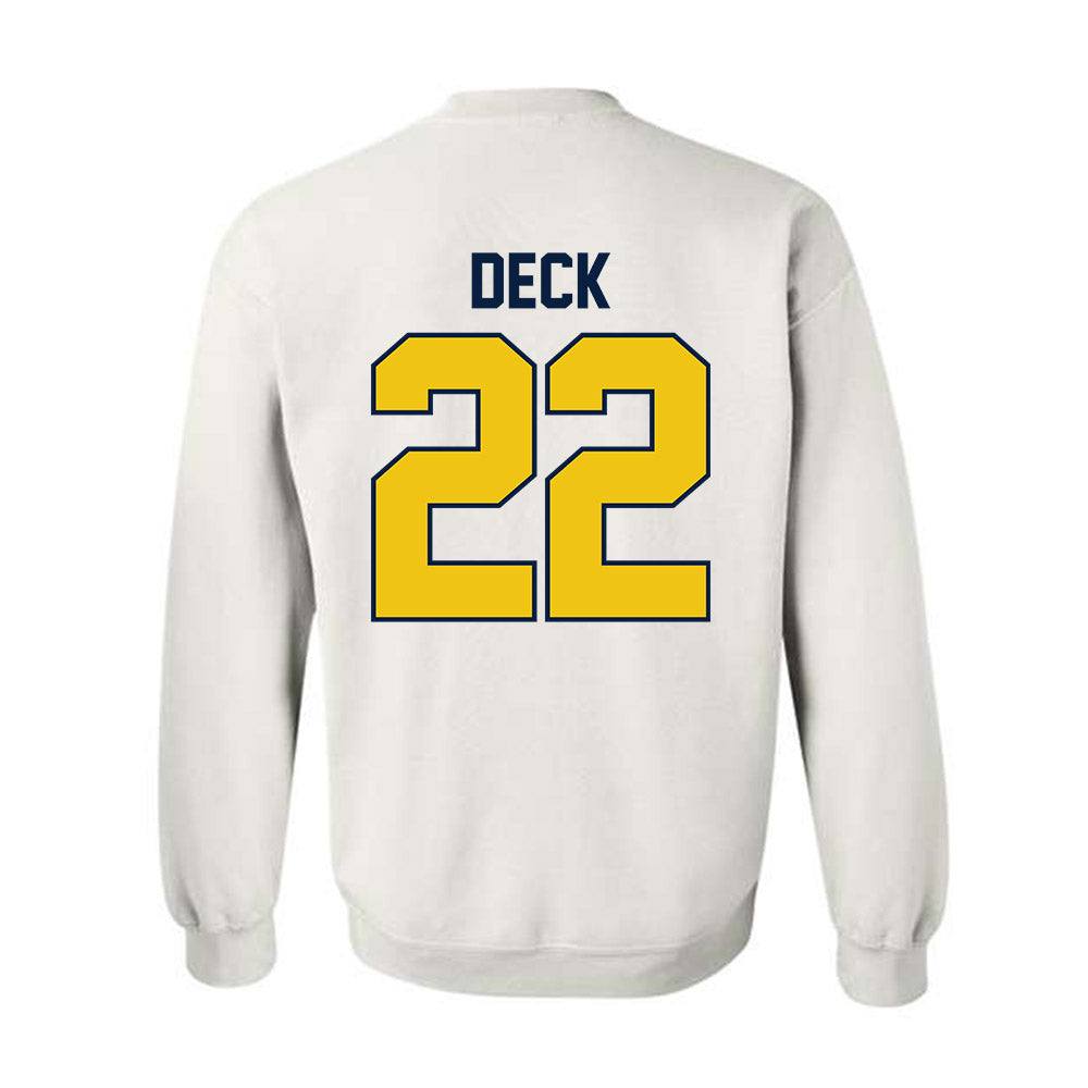 Michigan - NCAA Football : Jordan Deck - Classic Shersey Crewneck Sweatshirt-2