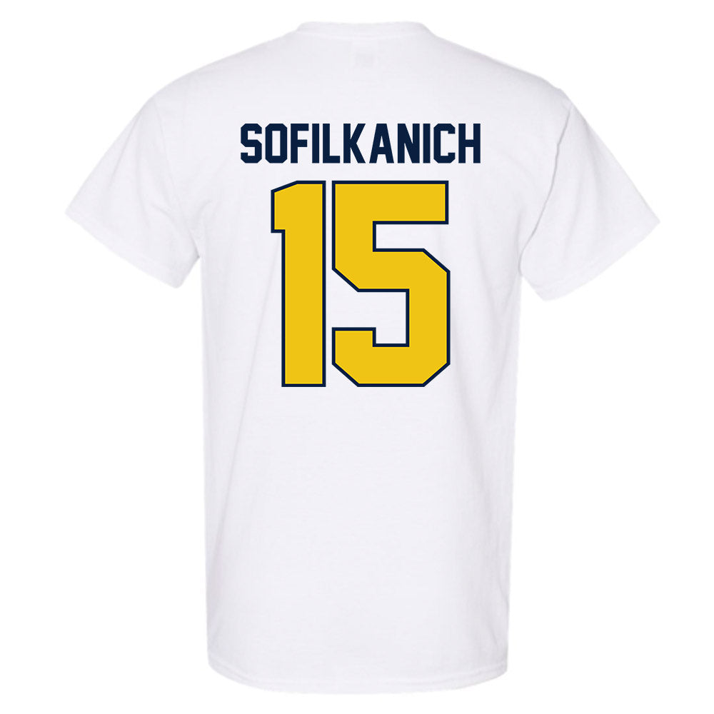 Michigan - NCAA Women's Basketball : Ashley Sofilkanich - Classic Shersey T-Shirt-1