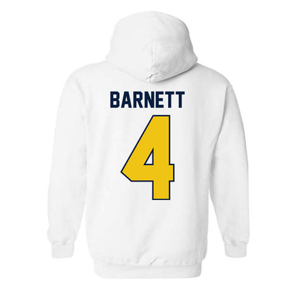 Michigan - NCAA Men's Ice Hockey : Asher Barnett - Classic Shersey Hooded Sweatshirt-1