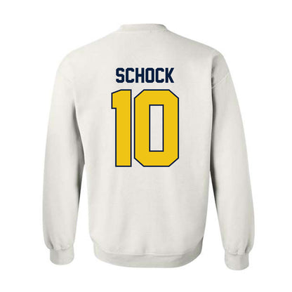 Michigan - NCAA Men's Ice Hockey : Drew Schock - Classic Shersey Crewneck Sweatshirt-1