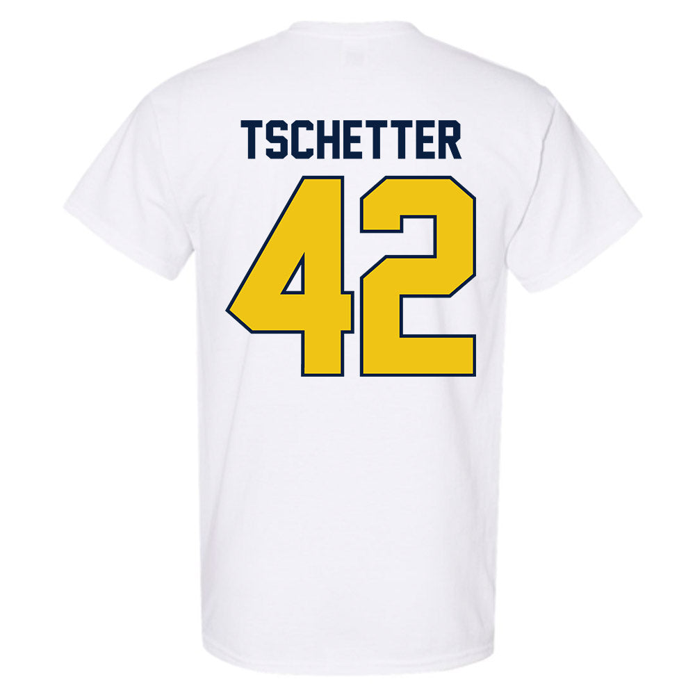 Michigan - NCAA Men's Basketball : Will Tschetter - Classic Shersey T-Shirt-1