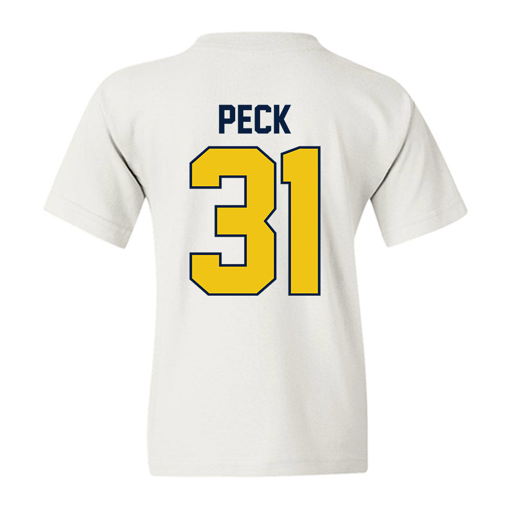 Michigan - NCAA Men's Ice Hockey : Stephen Peck - Classic Shersey Youth T-Shirt-1