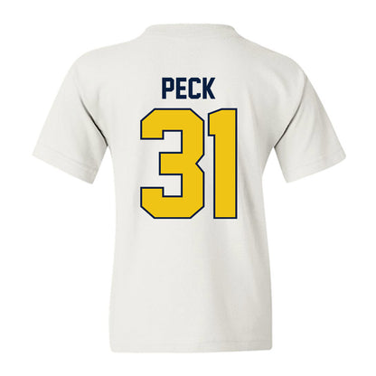 Michigan - NCAA Men's Ice Hockey : Stephen Peck - Classic Shersey Youth T-Shirt-1