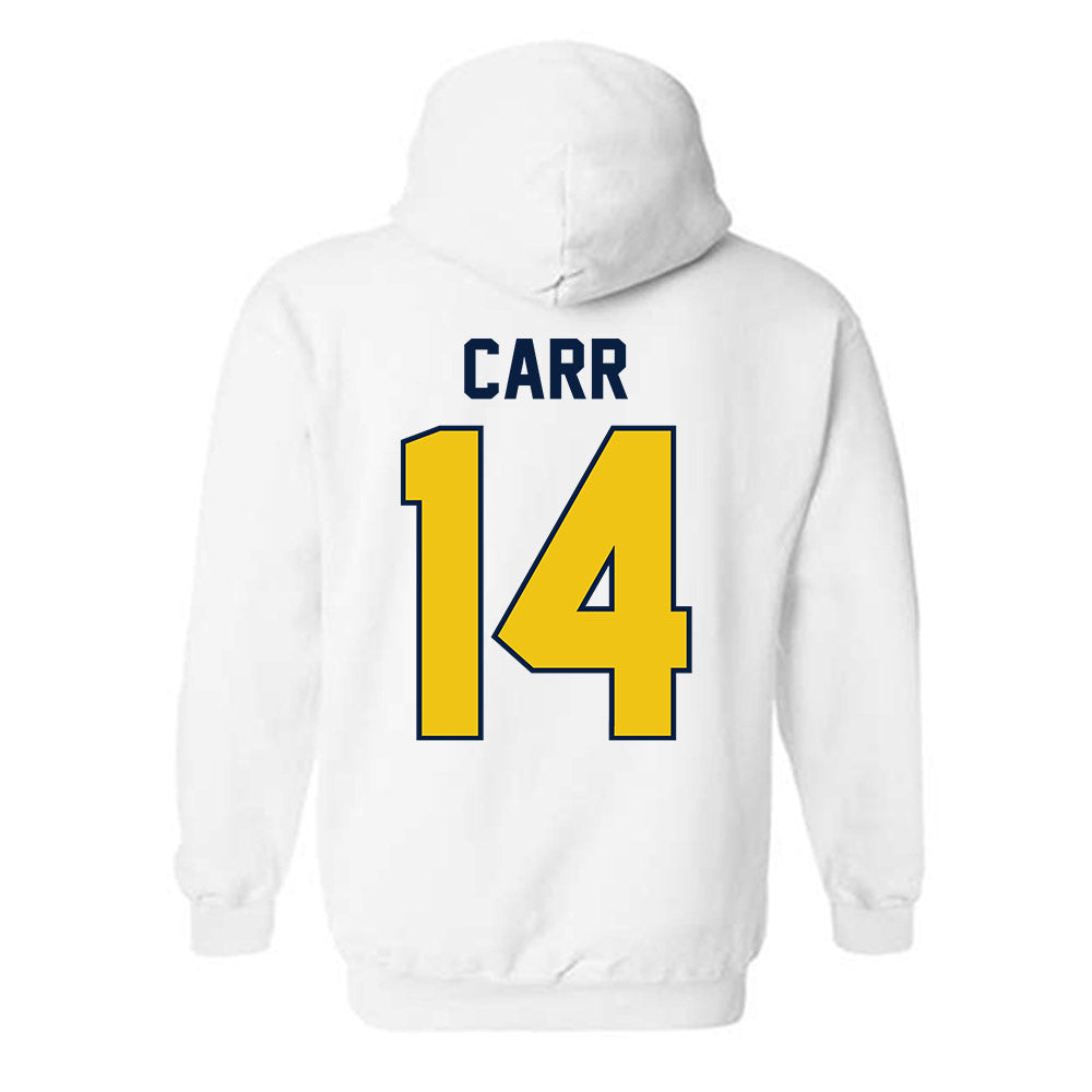 Michigan - NCAA Football : Tommy Carr - Classic Shersey Hooded Sweatshirt-2