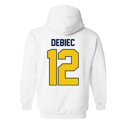 Michigan - NCAA Baseball : Max Debiec - Classic Shersey Hooded Sweatshirt-2