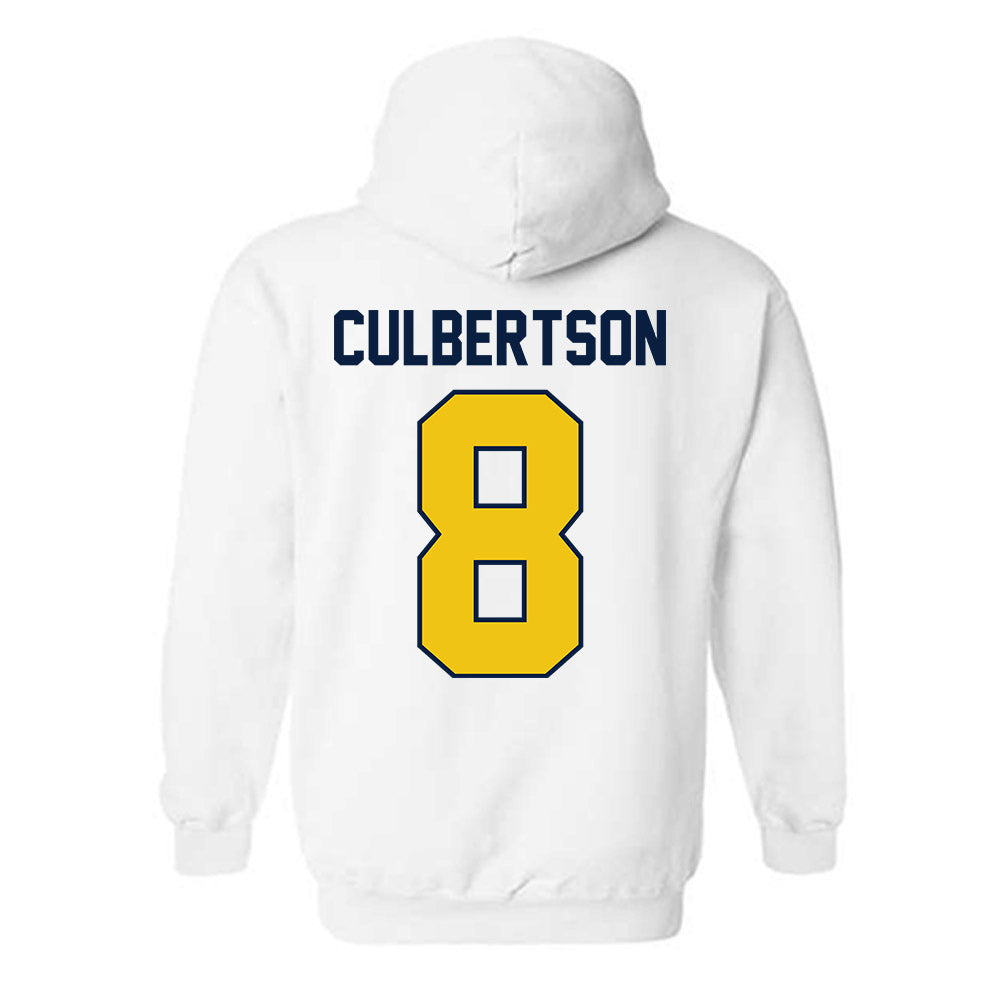 Michigan - NCAA Baseball : Drew Culbertson - Classic Shersey Hooded Sweatshirt-2