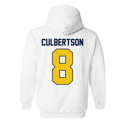 Michigan - NCAA Baseball : Drew Culbertson - Classic Shersey Hooded Sweatshirt-2