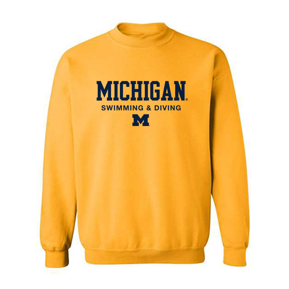 Michigan - NCAA Women's Swimming & Diving : Bella Sims - Classic Shersey Crewneck Sweatshirt-1