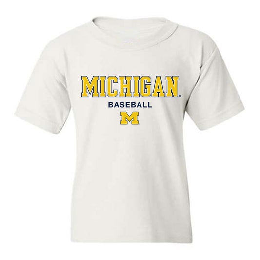 Michigan - NCAA Baseball : Noah Miller - Classic Shersey Youth T-Shirt-0