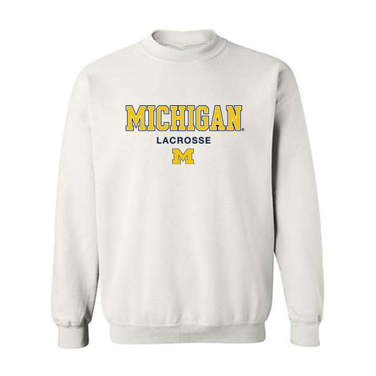 Michigan - NCAA Women's Lacrosse : Madeline Jensen - Classic Shersey Crewneck Sweatshirt-0