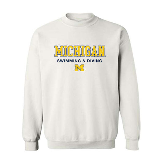 Michigan - NCAA Women's Swimming & Diving : Bella Sims - Classic Shersey Crewneck Sweatshirt-0
