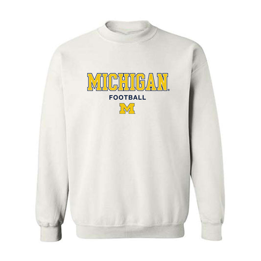 Michigan - NCAA Football : Travis Johnson - Classic Shersey Crewneck Sweatshirt-0