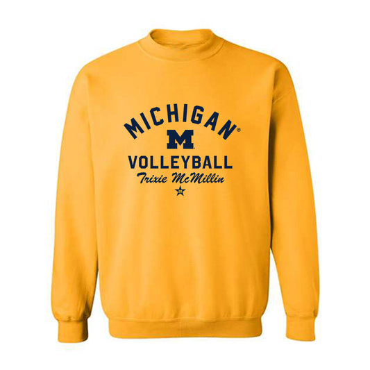 Michigan - NCAA Women's Volleyball : Trixie McMillin - Classic Shersey Crewneck Sweatshirt-0